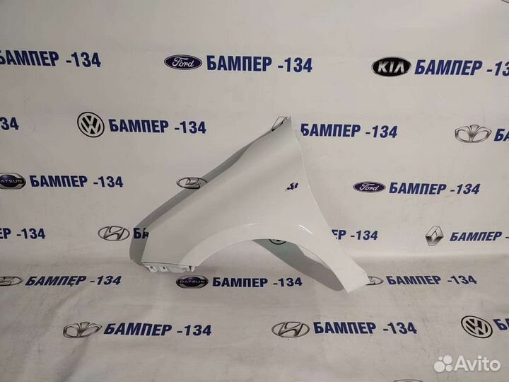 Крыло переднее левое Лада Гранта, калина 2 белое