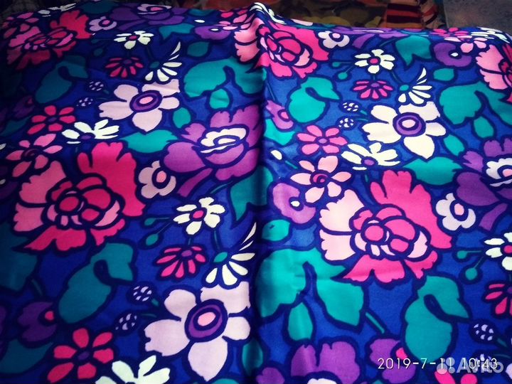 Вискозный атласный шелк СССР