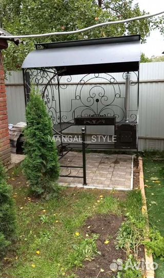 Мангал с крышей