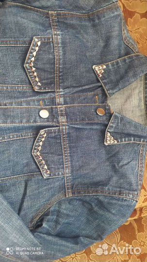 Джинсовая курточка для девочки на 7-9 лет