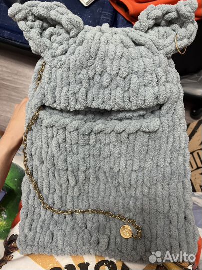 Балаклава с ушками, ручной работы