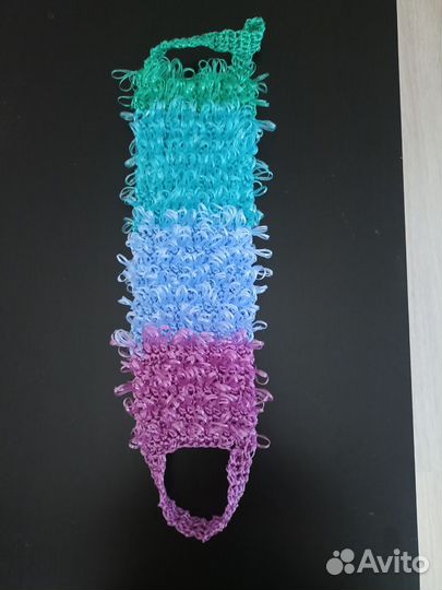 Мочалка ручной вязки