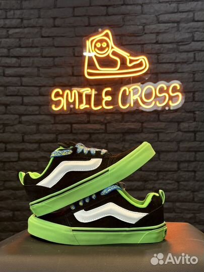 Кеды (кроссовки) Vans Knu Skool POP outsole Green