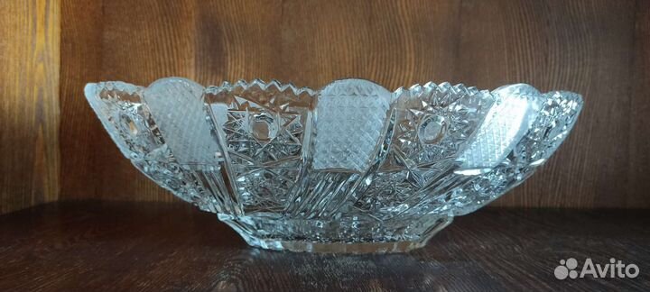 Салатник хрустальный СССР