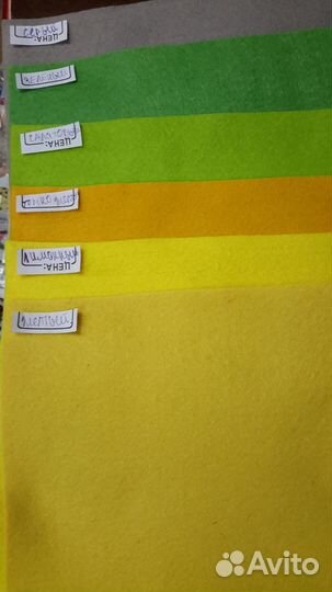 Фетр мягкий, 20*30 см 100% полиэстер, толщина 1 мм