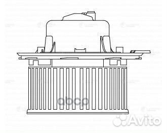 Э/вентилятор отоп. для а/м Skoda Octavia A5 (L