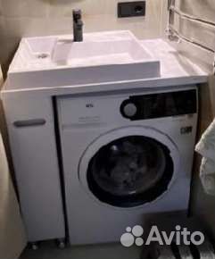 Тумба с раковиной 80 см под стиральную машину