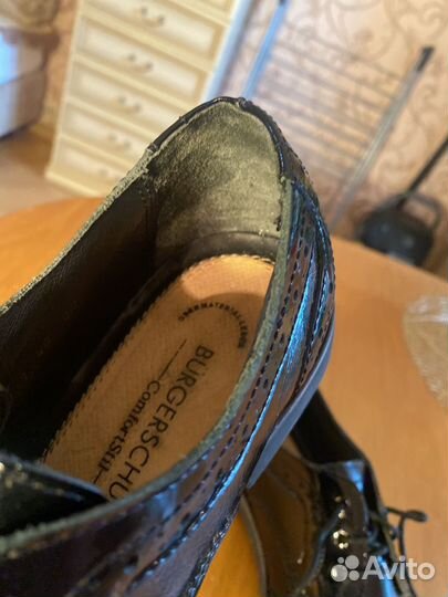 Ботинки женские наткожа на шнурках германия 40 бу