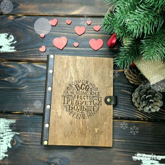 Ежедневник из дерева (береза)