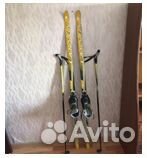 Беговые лыжи Larsen с ботинками и палками