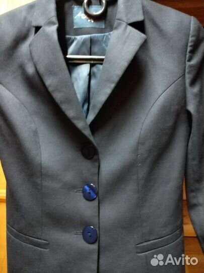 Пиджак школьный темно синий