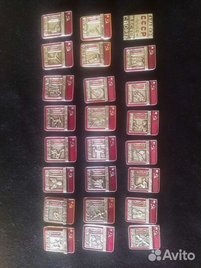 Набор значков СССР виды спорта