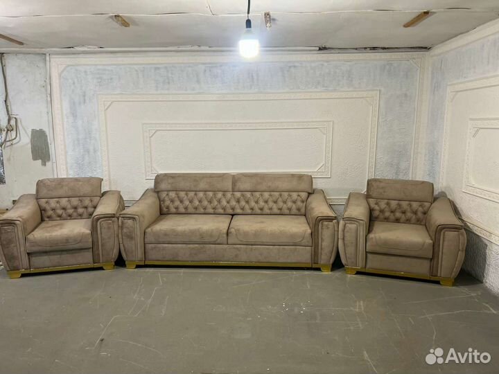 Диван и 2 кресла
