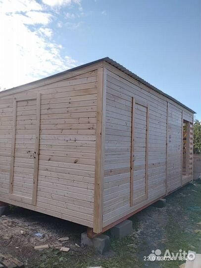 Бытовки хозблоки с дровником 6на3