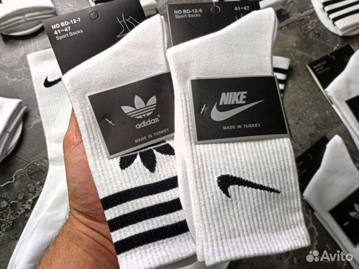 Носки Nike Adidas высокие