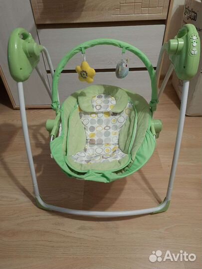 Детские качели шезлонг 2в1