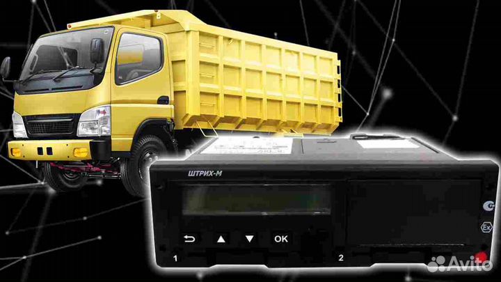 Автомобильный тахограф Штрих М.С установкой