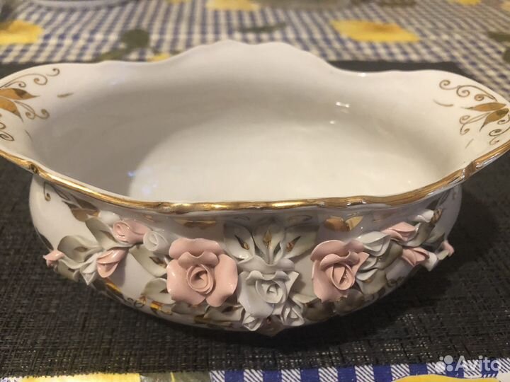 Ваза конфетница ручная работа