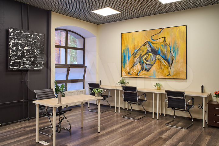 Коворкинг-офис для 9 чел с переговорными, 131 м²