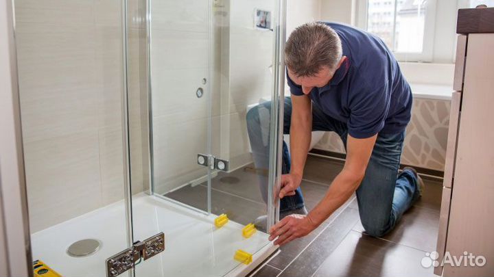 Установка душевой кабины, ванны, джакузи