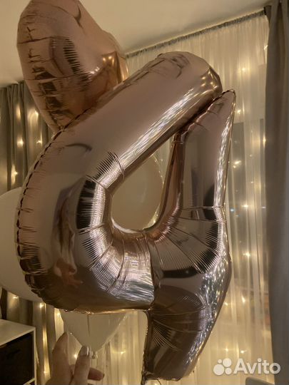 Шар цифра 4 новый