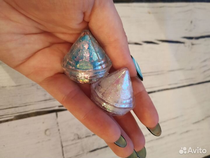 Глитер тени