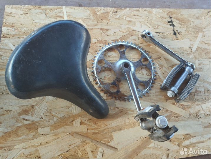 Седло для велосипеда СССР, педаль со звездой
