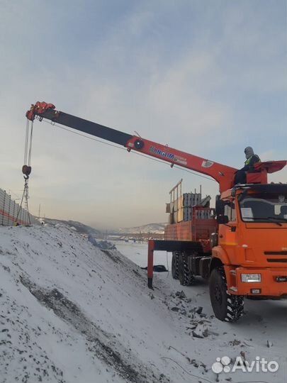 Аренда и услуги манипулятора-вездехода, стрела 7 т, 19.5 м, борт 8 т, 6.2 м