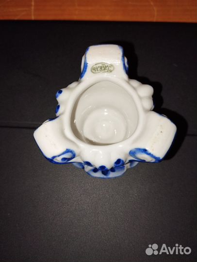 Яйцо пасхальное фарфор Гжель