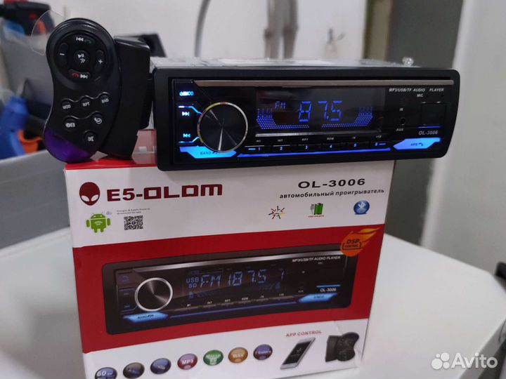 Магнитола E5-olom 3006, пульт на руль