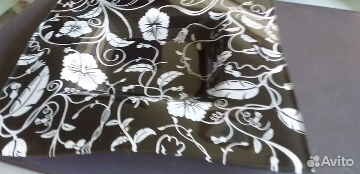 Блюдо стеклянное