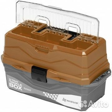 Ящик для снастей Tackle Box трехполочный золотой