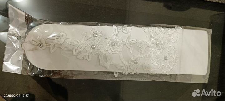 Перчатки свадебные