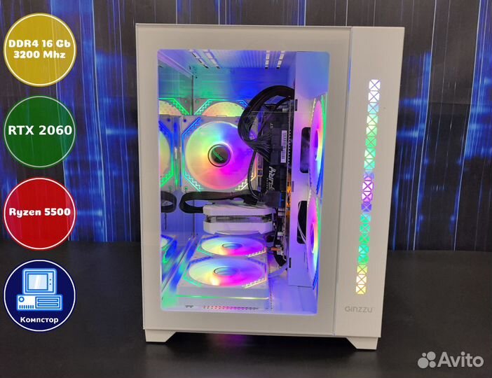 Домашний комп AMD5500-RTX2060-16DDR4-ZHS753094-A520