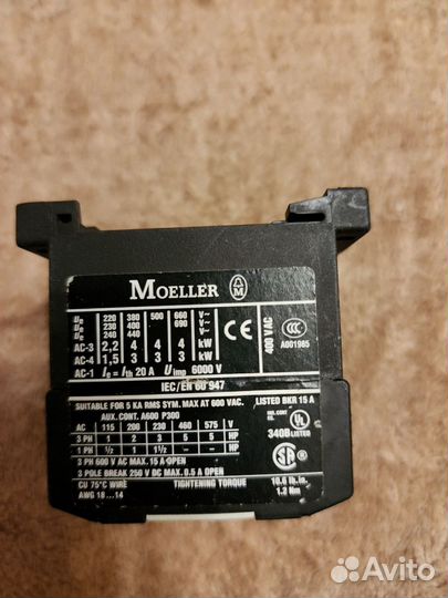 Контактор moeller dilem-10
