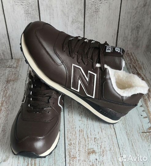 Кроссовки мужские зимние кожаные NEW balance 574