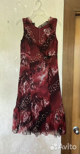 Платье натуральный шелк р.42