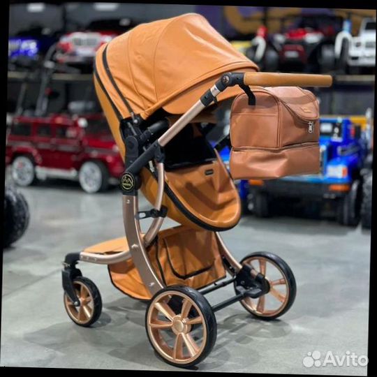 Коляска оранжевая