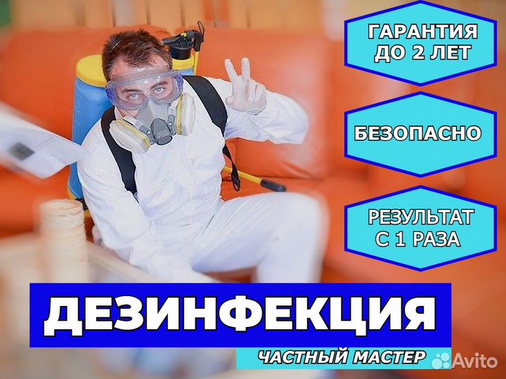 Уничтожение тараканов, дезинфекция