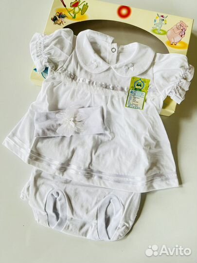 Комплект для новорожденной девочки новый