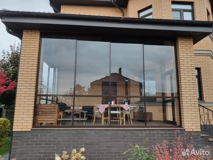 Остекление веранд беседок террас