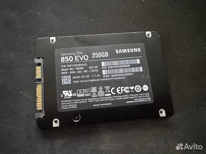 Ssd samsung 850 evo 250gb
