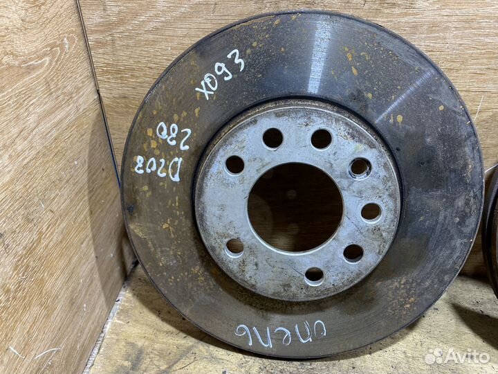 Комплект передних тормозных дисков Zafira B D208