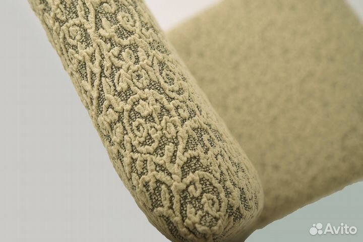 Чехлы на стулья со спинкой без оборки, Бежевый