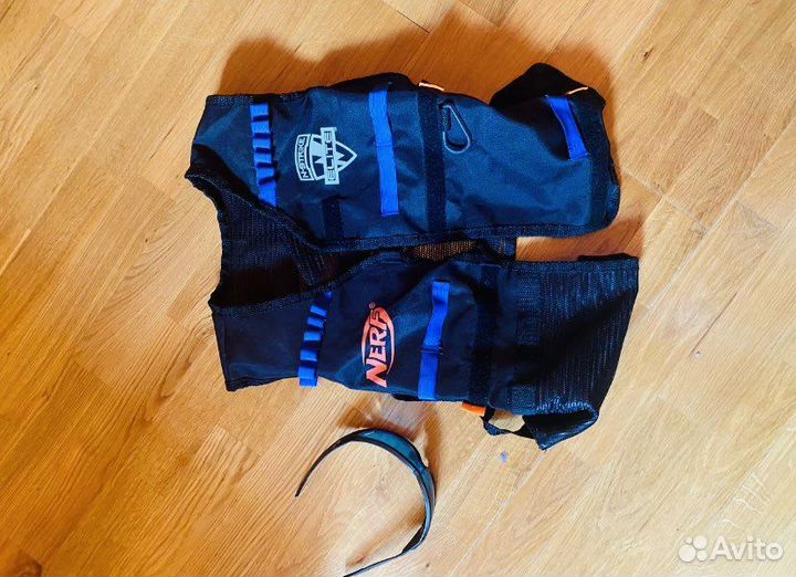Жилет nerf и очки