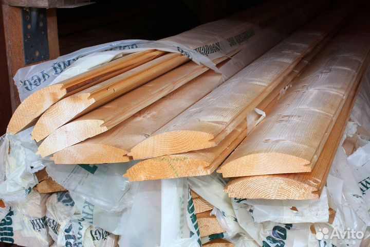 Имитация бревна : сорт В, Ель, все размеры, с дост