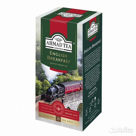 Чай ahmad english breakfast 25пакетиков