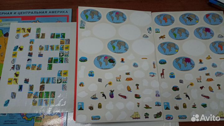 Атлас Мира занятия с наклейками