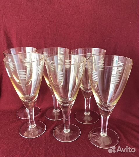 Фужер цветное стекло СССР