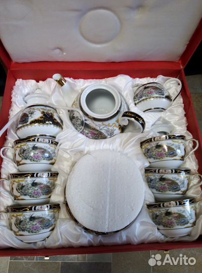 Сервиз чайн новый6 перс фарфор Китай15пр торг незн